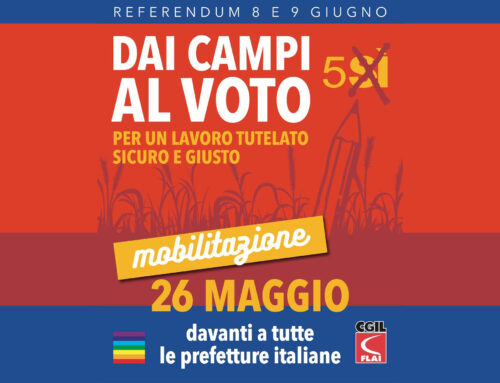 Sfruttamento e appalti al massimo ribasso, la Flai Cgil Bat in piazza il 26 maggio
