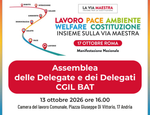 Assemblea delle Delegate e dei Delegati CGIL BAT ad Andria