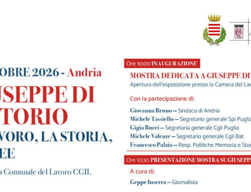 Sanità di genere e memoria del lavoro: lo SPI CGIL Puglia in campo il 6 e 7 ottobre tra Barletta e Andria